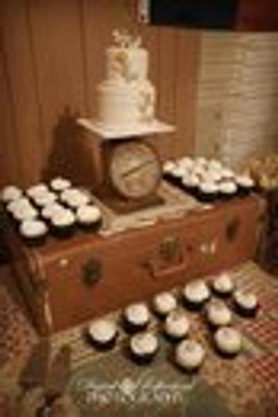 Rustic Button Wedding Cake - Cake by manda
