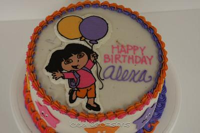 Dora Birthday Cake - Cake by Morgan