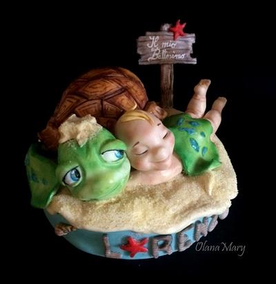 BAPTISM LEONARDO - Cake by Olana Mary