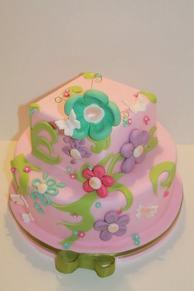 torta fiorita  - Cake by Giovanna Galeota