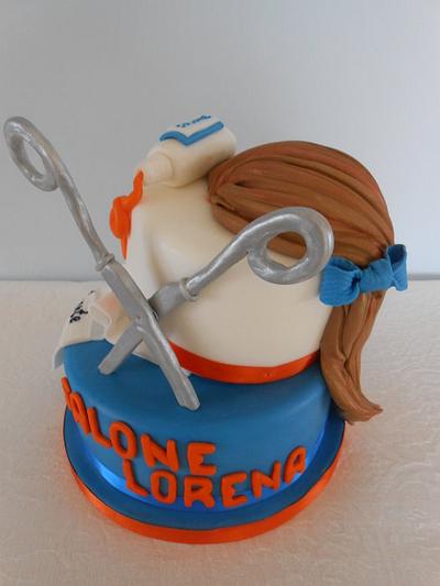 Una parruucchiera - Cake by Orietta Basso