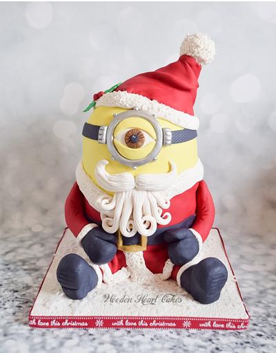 Santa Minion!  - Cake by Wooden Heart Cakes