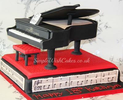 Grand Piano - Cake by Stef and Carla (Simple Wish Cakes)