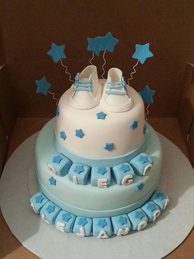 Baby shower for baby boy - Cake by Zuleika Diaz