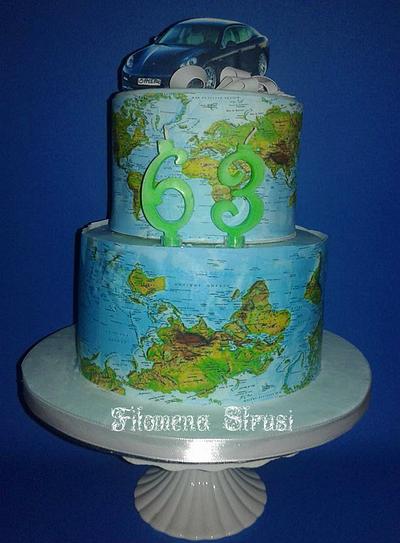 Geographic cake  - Cake by Filomena
