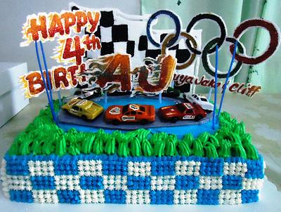 Car Racing Cake - Cake by Venelyn G. Bagasol