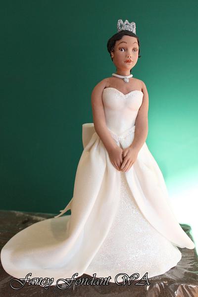 Bride cake topper - Cake by Fancy Fondant WA