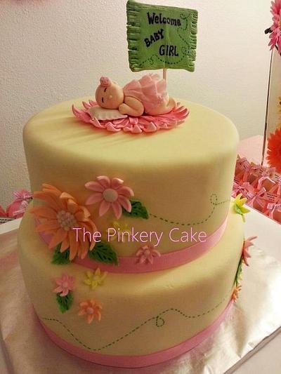 Blooming Shower Cake - Cake by The Pinkery Cake