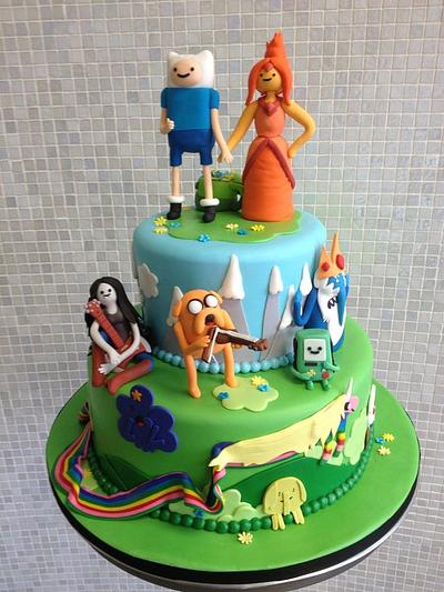 Adventure Time with Finn & Jake Wedding Cake - Cake by Over The Top Cakes Designer Bakeshop