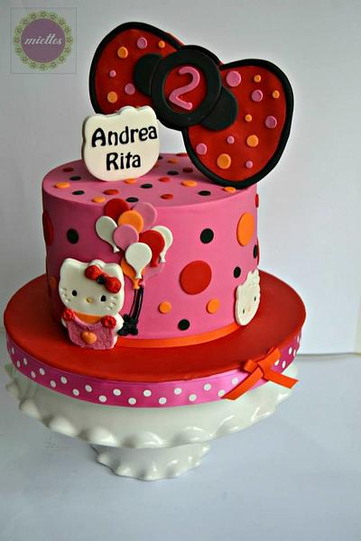 Hello Kitty Bow Cake - Cake by miettes