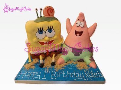 spongebob, patrick and gary! - Cake by SugarMagicCakes (Christine)