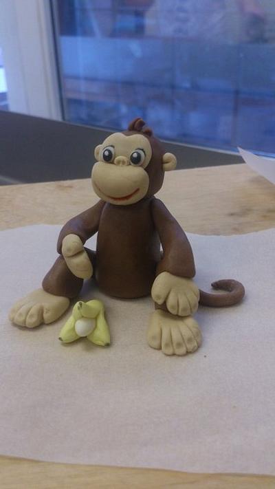 monkey George topper - Cake by Ewa Drzewicka