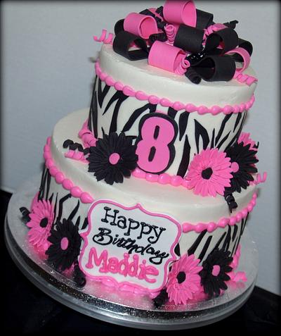 Zebra Print Cake - Cake by BeckysSweets