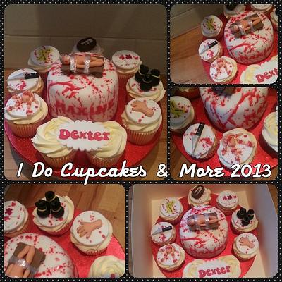 Dexter themed cake & Cupcakes - Cake by idocupcakes01