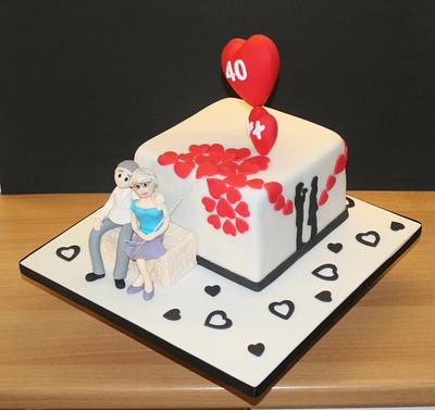 Wedding Anniversary Cake - Cake by WhenEffieDecidedToBake