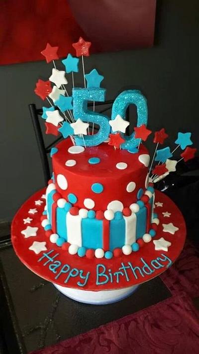 50th Birthday - Cake by Vicky