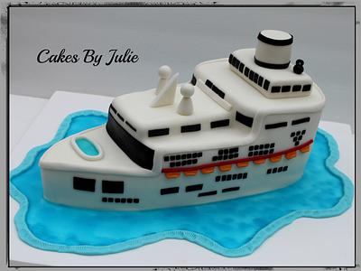 Cruise Ship Cake. - Cake by Cakes By Julie