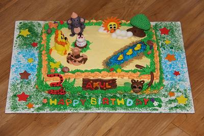 Jungle safari cake - Cake by shruti
