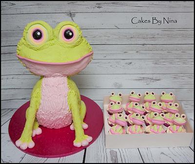 Froggie - Cake by Cakes by Nina Camberley