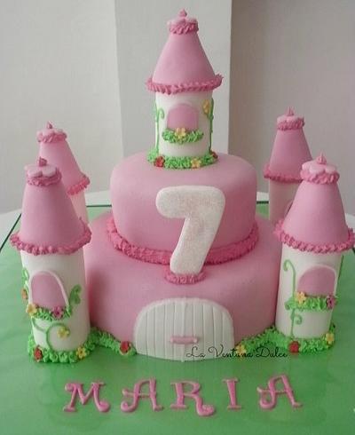 Princess Castle Cake - Cake by Andrea - La Ventana Dulce