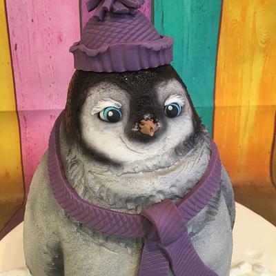 Cute penguin baby ! Squeeeeee !  - Cake by Richardscakes