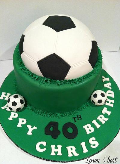 Soccer Ball Cake! - Cake by Loren Ebert
