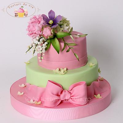 Pink and green - Cake by Viorica Dinu