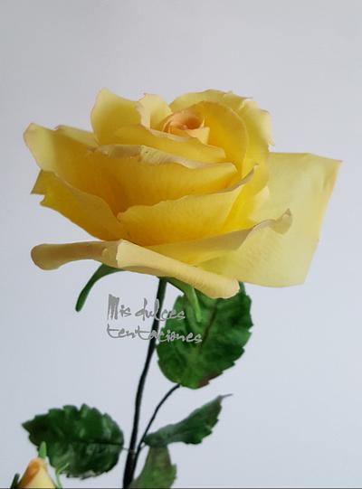 Flower yellow rose - Cake by Asya Vencheva 