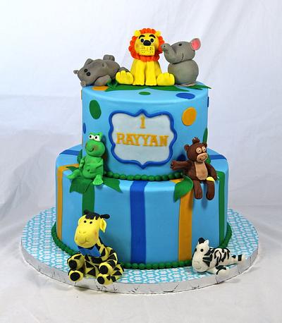 Jungle theme cake - Cake by soods