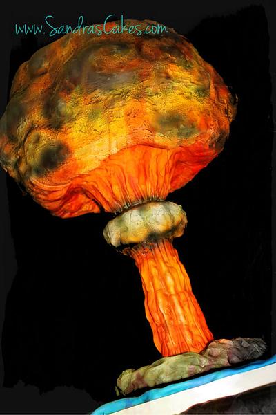 Mushroom cloud - Cake by Sandrascakes