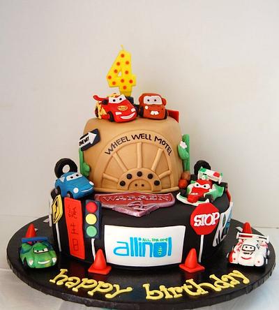 Cars 2 birthday cake - Cake by funni