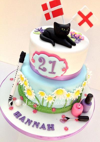 Black cat and daisies! - Cake by The Rosehip Bakery