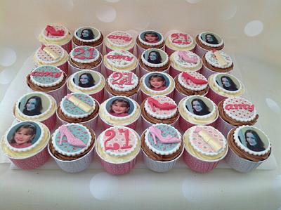'Then and Now' 21st birthday cupcakes - Cake by Yvonne Beesley