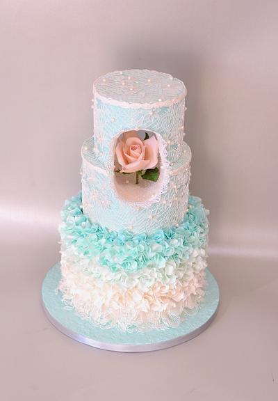 Enchanted rose - pastel collaboration - Cake by Delice