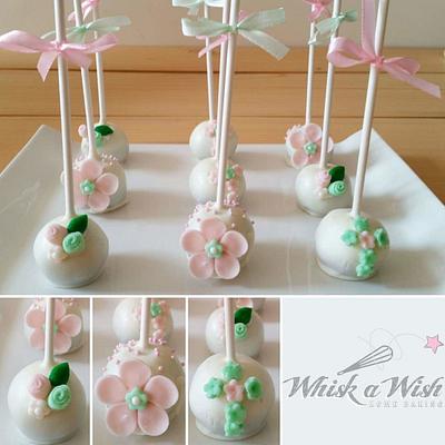 First communion cakepops - Cake by whisk a wish homebaking