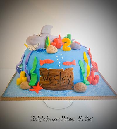 Shark under the Sea Birthday Cake - Cake by Delight for your Palate by Suri