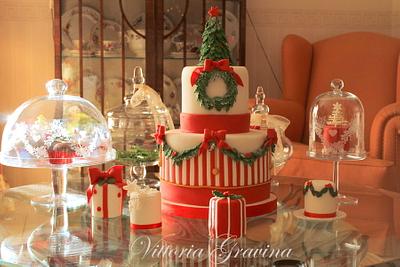 Christmas dessert Table - Cake by Vittoria 