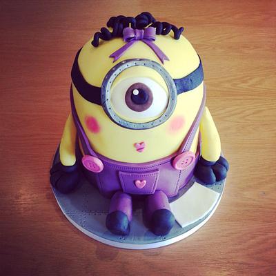 Minion cake - Cake by Amy Archibald