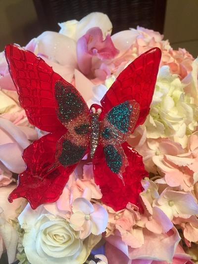 Isomalt butterflies - Cake by Fun Fiesta Cakes  