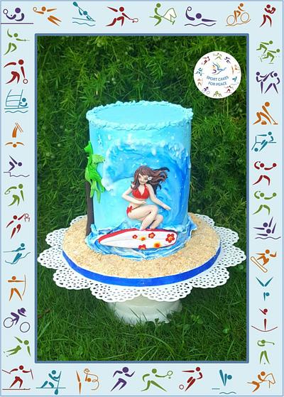 Surfing - Sport Cakes for Peace Collaboration  - Cake by Santis