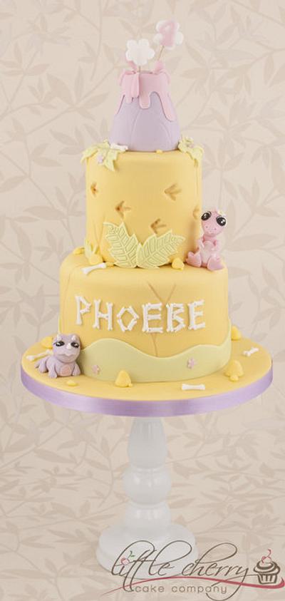 Girls Baby Dino Cake - Cake by Little Cherry