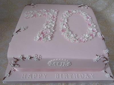 Cherry blossom cake. - Cake by Karen's Cakes And Bakes.