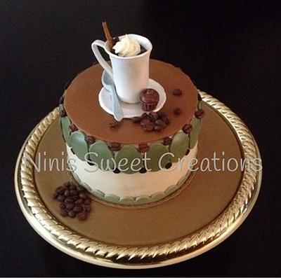 Coffee Themed Cake - Cake by Maria