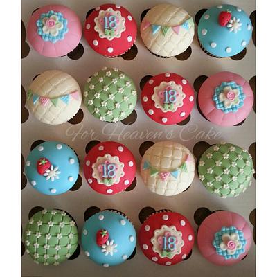 Kidston Inspired Cupcakes  - Cake by Bobbie-Anne Wright (For Heaven's Cake)