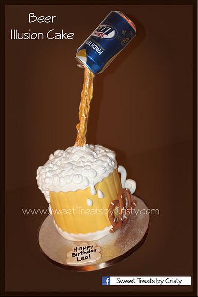 Beer Illusion Cake - Cake by Cristy