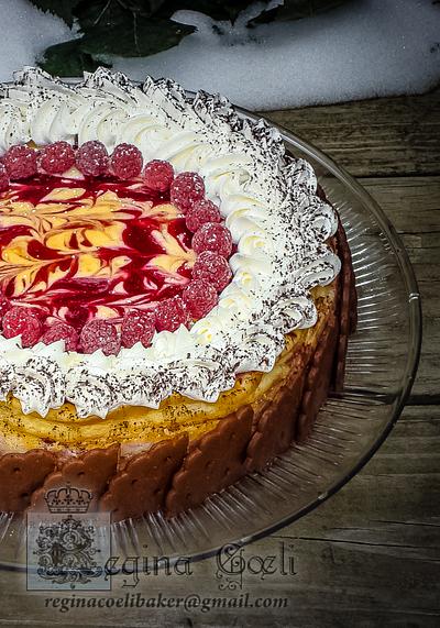 White Chocolate Raspberry Cheesecake - Cake by Regina Coeli Baker