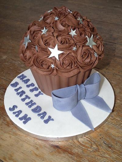 Death by giant chocolate cupcake  - Cake by Dollybird Bakes