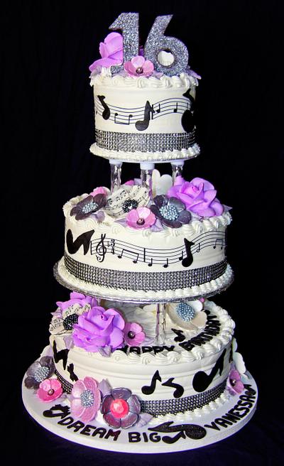 Music Blooms - Cake by Joyfulbaker