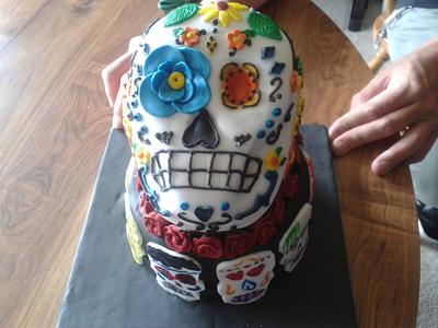 Day of the dead cake - Cake by Kathryn Clarke