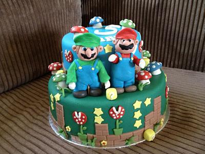 Super Mario Bros cake - Cake by Pauliens Taarten